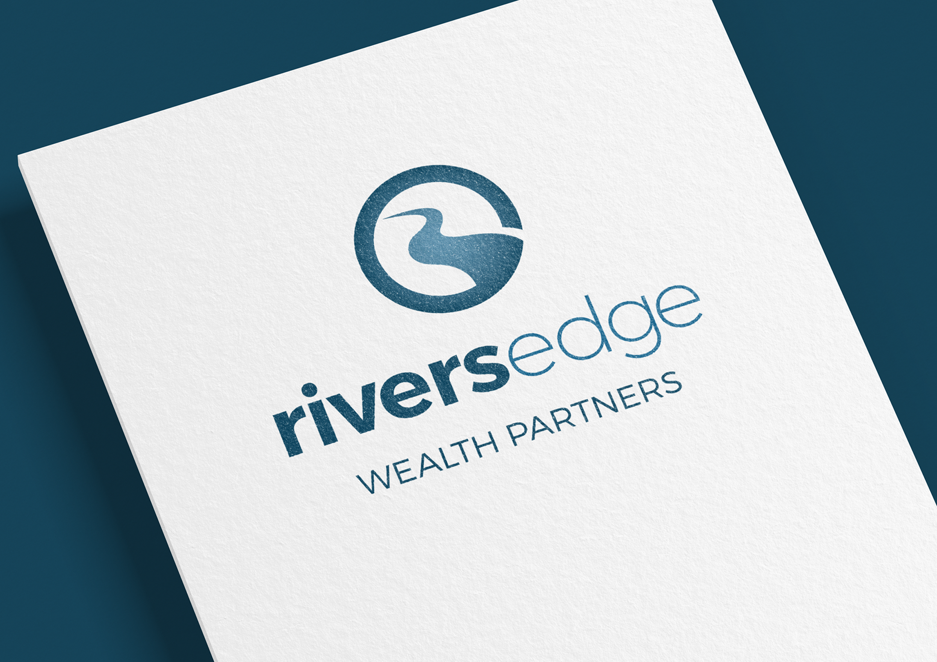 Branding and marketing collateral for Rivers Edge Wealth Partners in Red Bank, NJ 
