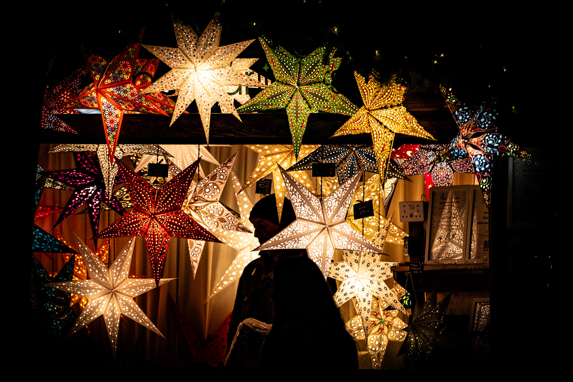Star lantern silhouette