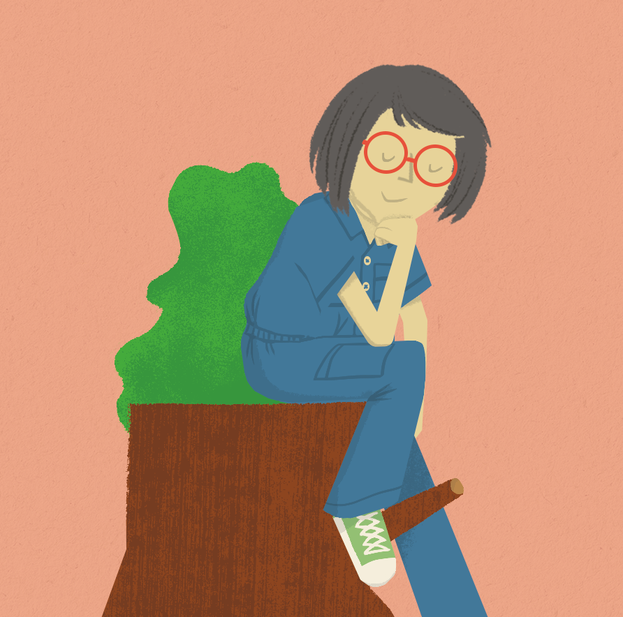 GET PHILOSOPHICAL | illustration from children's book, 100 Ways To Save The Planet