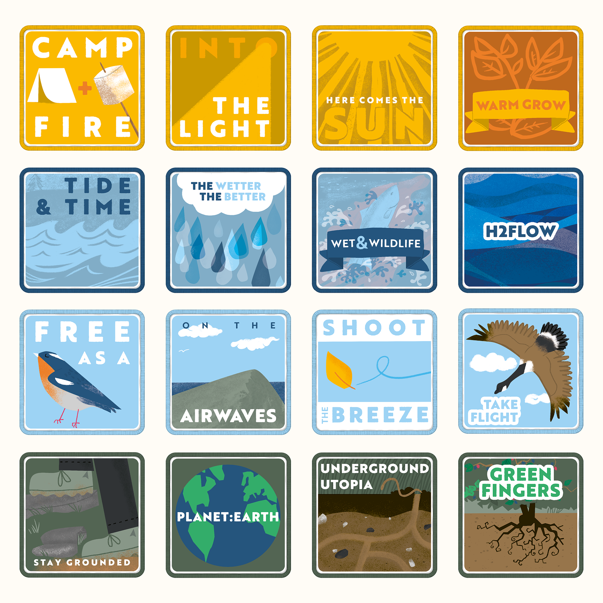 Reward badges for completing missions...