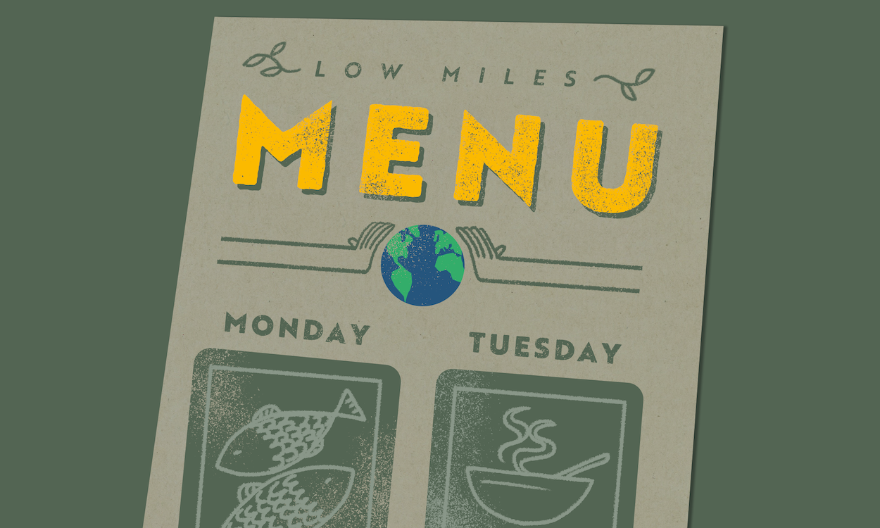 EAT LOCAL | illustration from family nature activity book, Explore The Elements