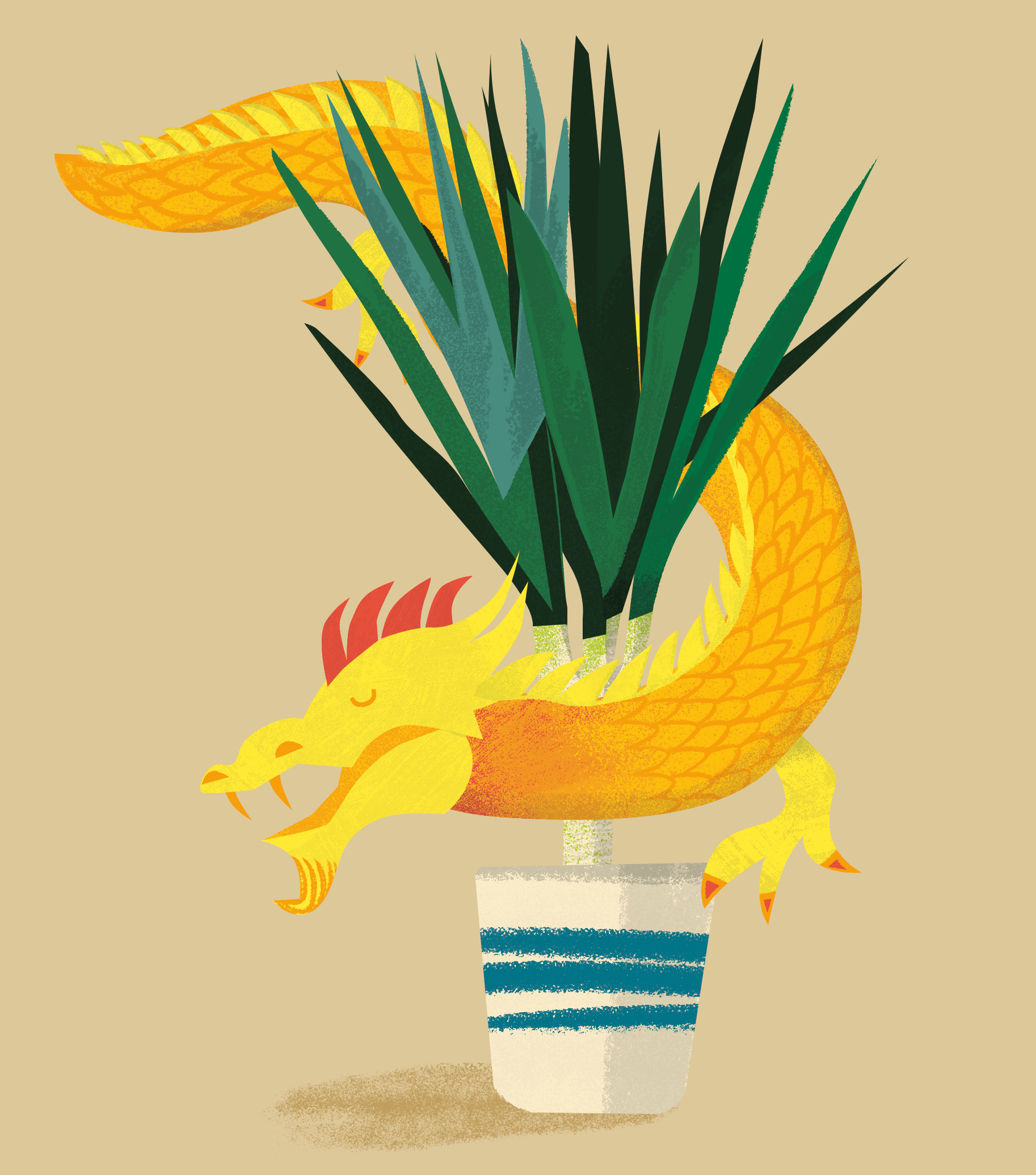 ADOPT A DRAGON | illustration from children's book, 100 Ways To Save The Planet