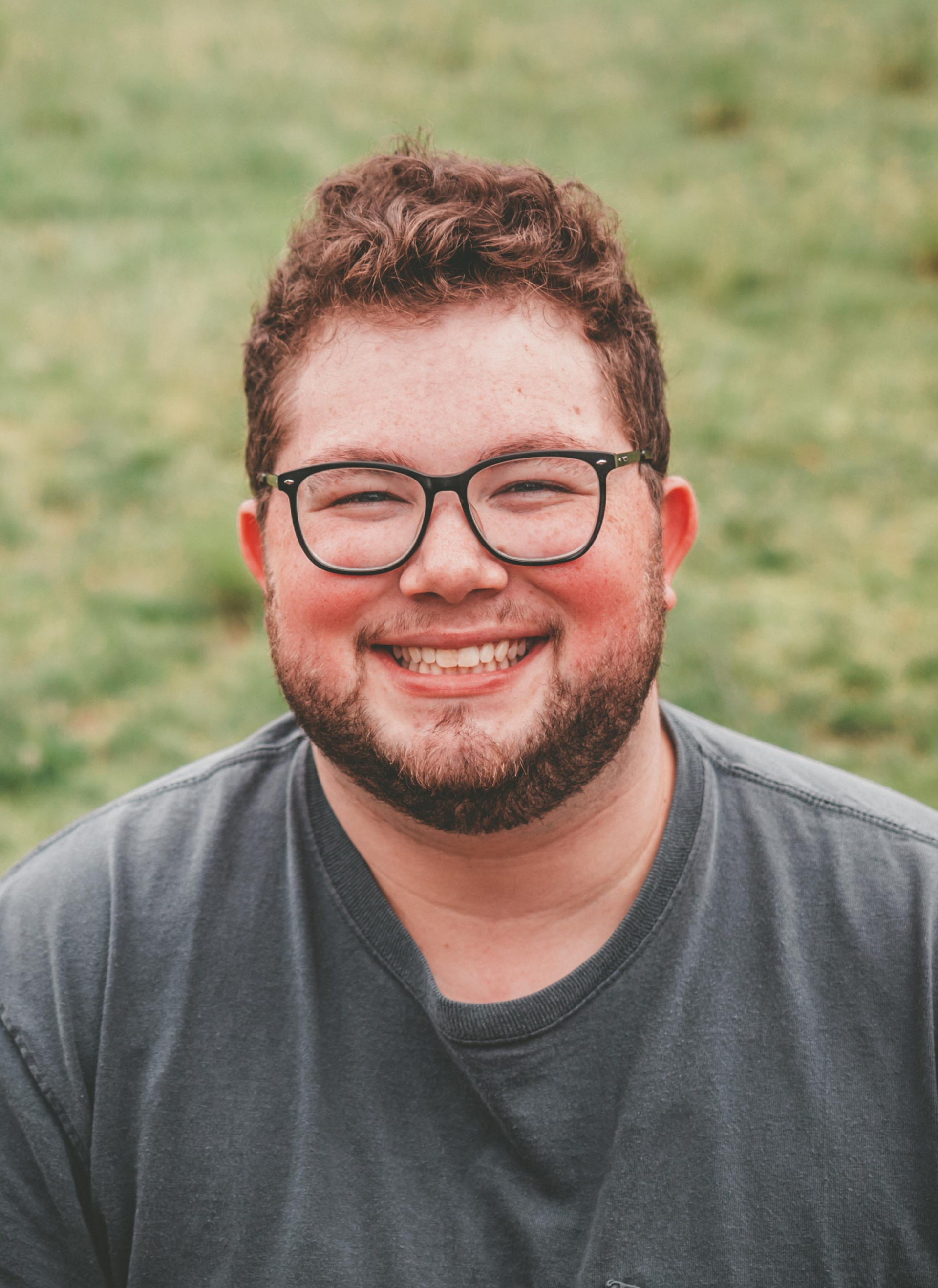 A man smiling at the camera
