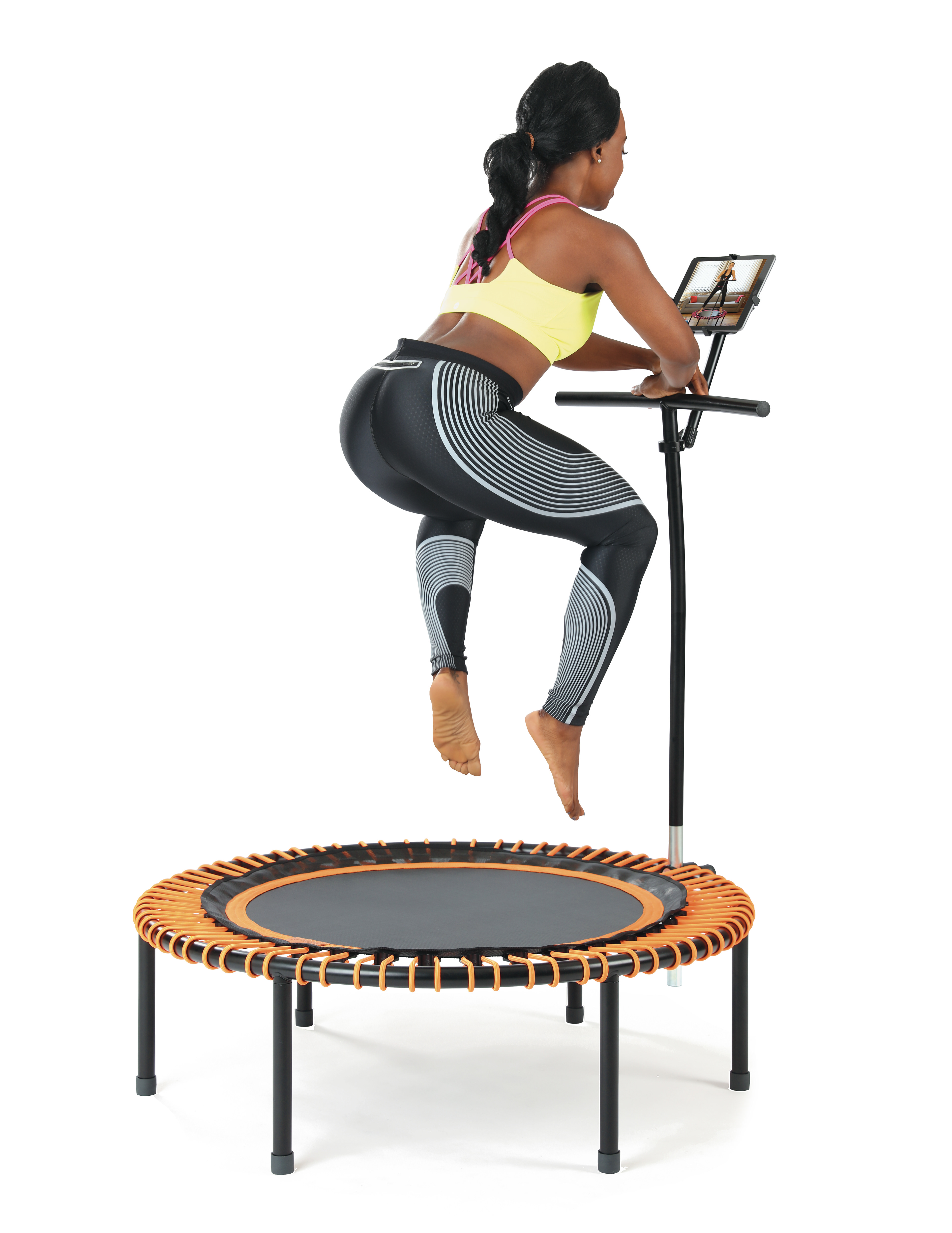 Fitness trainer using Ipad Attachment