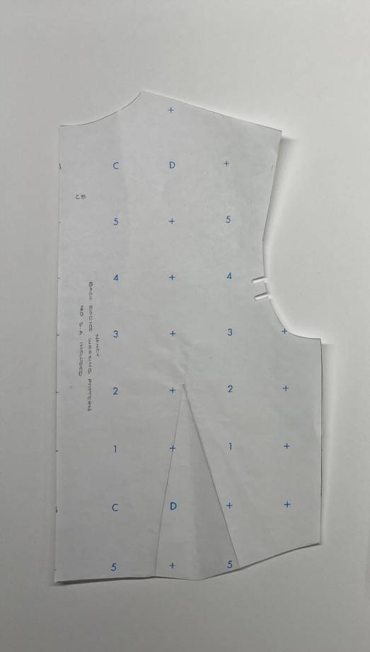 Back Bodice with Waistline Dart