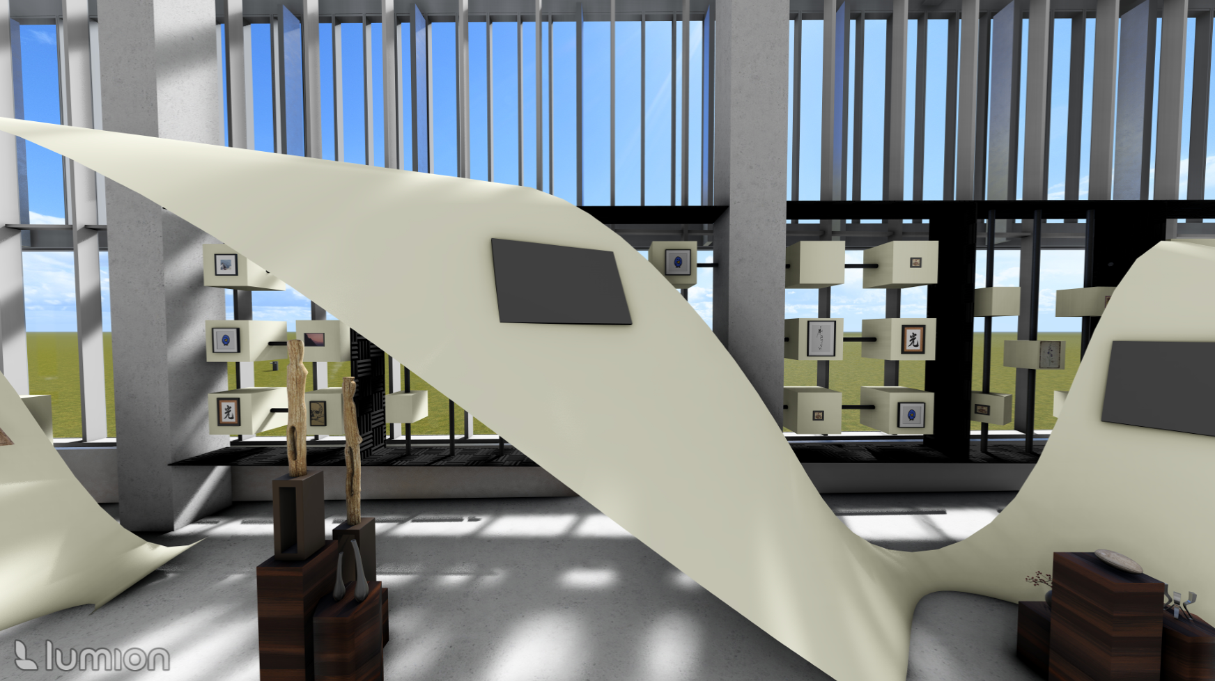 Interior Perspective 5: Center of Gallery