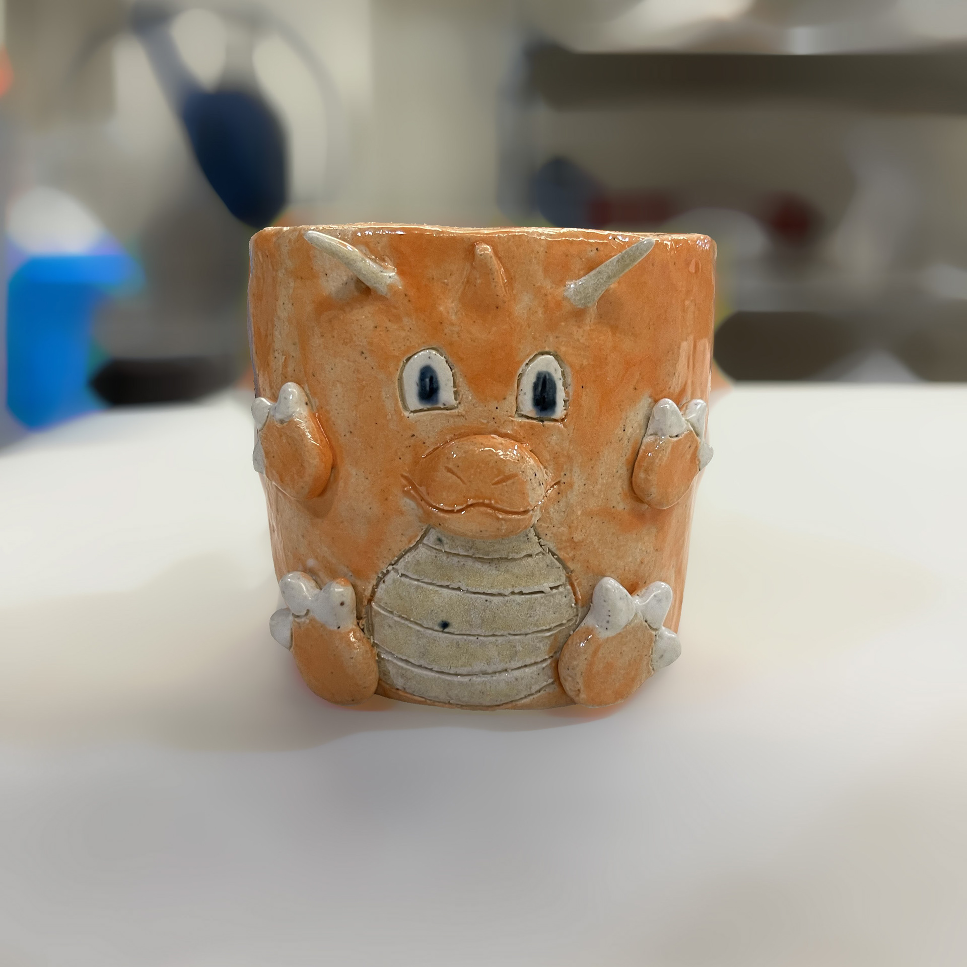 Drinking Vessel: Front View (Glazed)