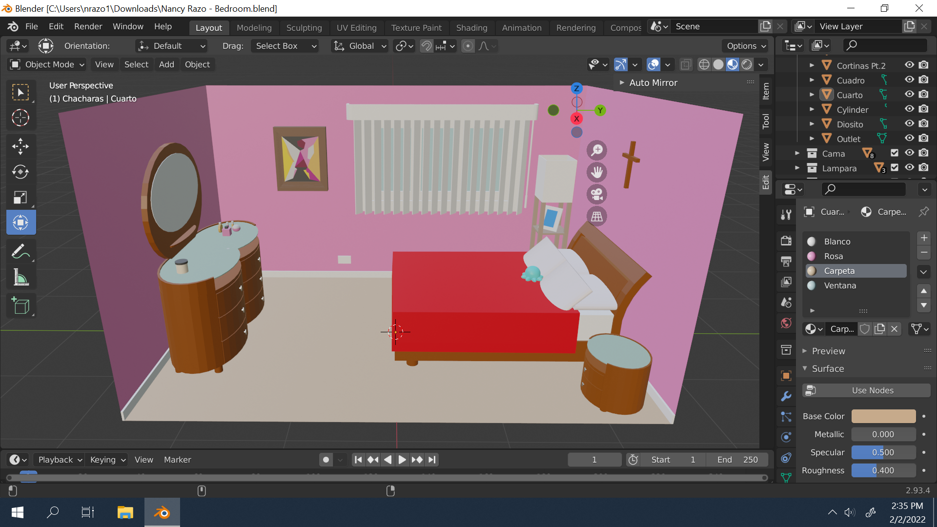 Screenshot: Perspective View (North)