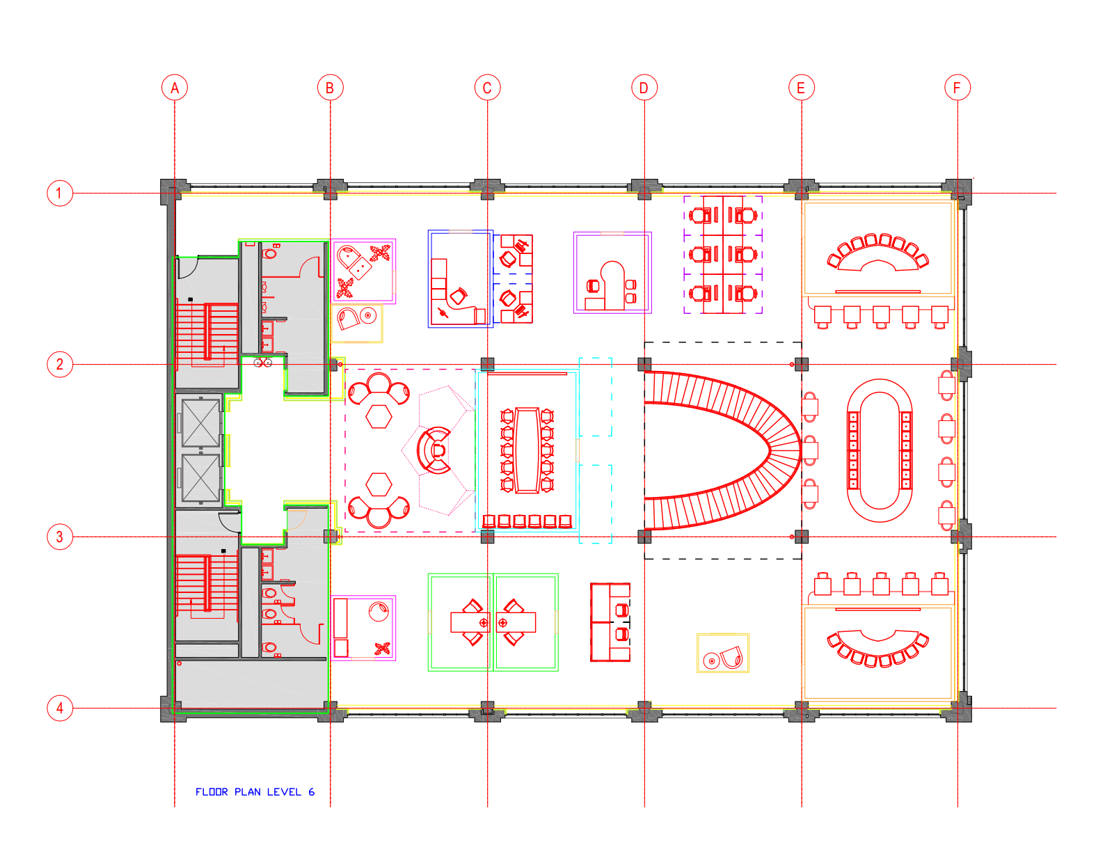 Test Fit 4 - Level 6 (AutoCAD)