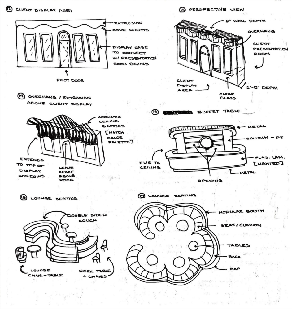 Sketches of architectural features - Page 2