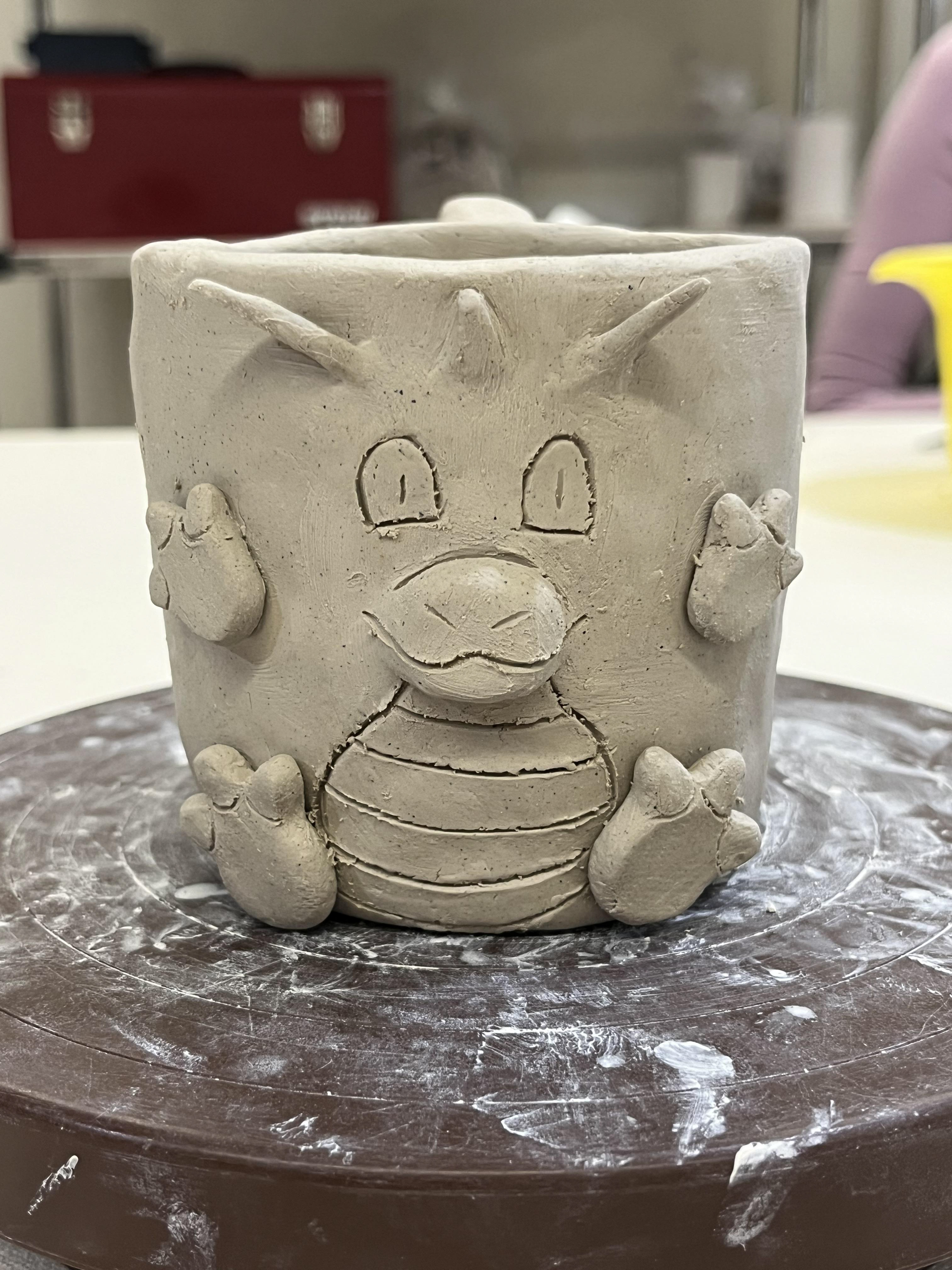 Drinking Vessel: Front View (Greenware)