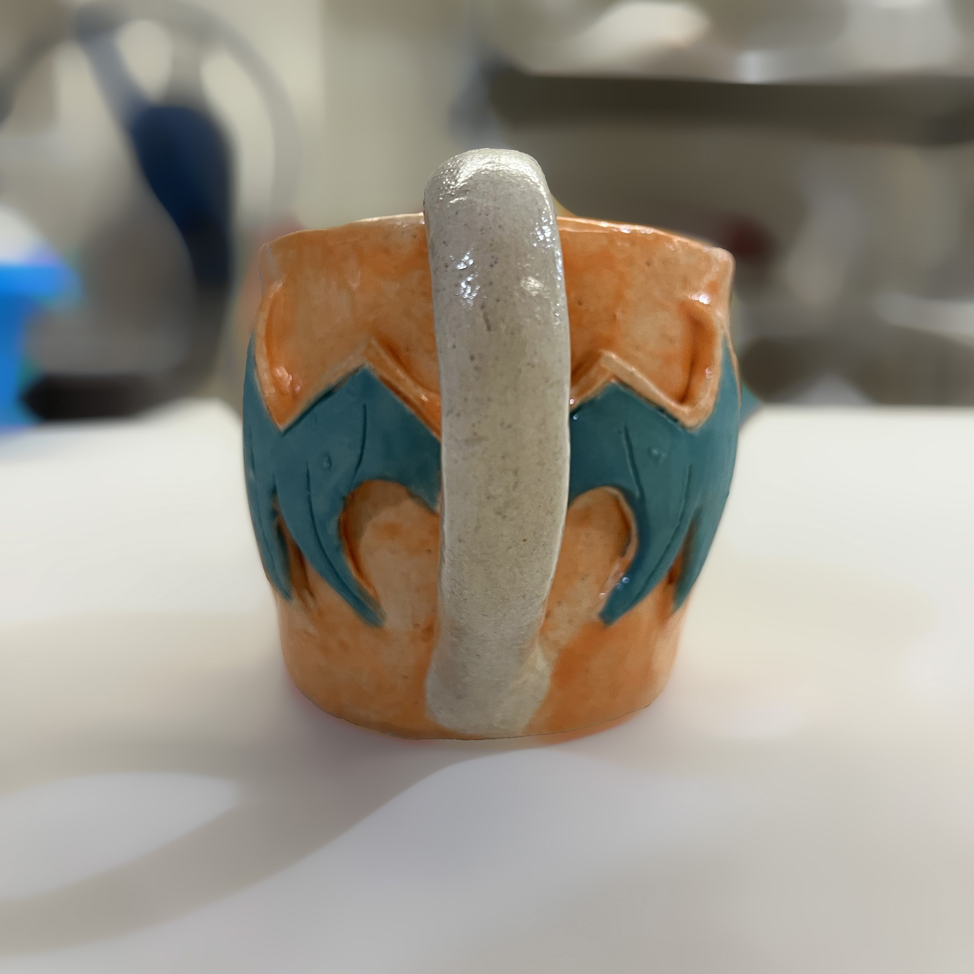 Drinking Vessel: Back View (Glazed)