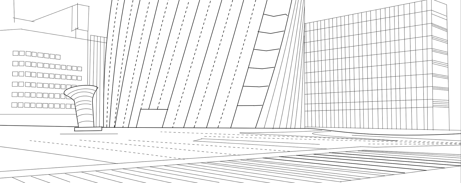 4”x10” Line Drawing 4