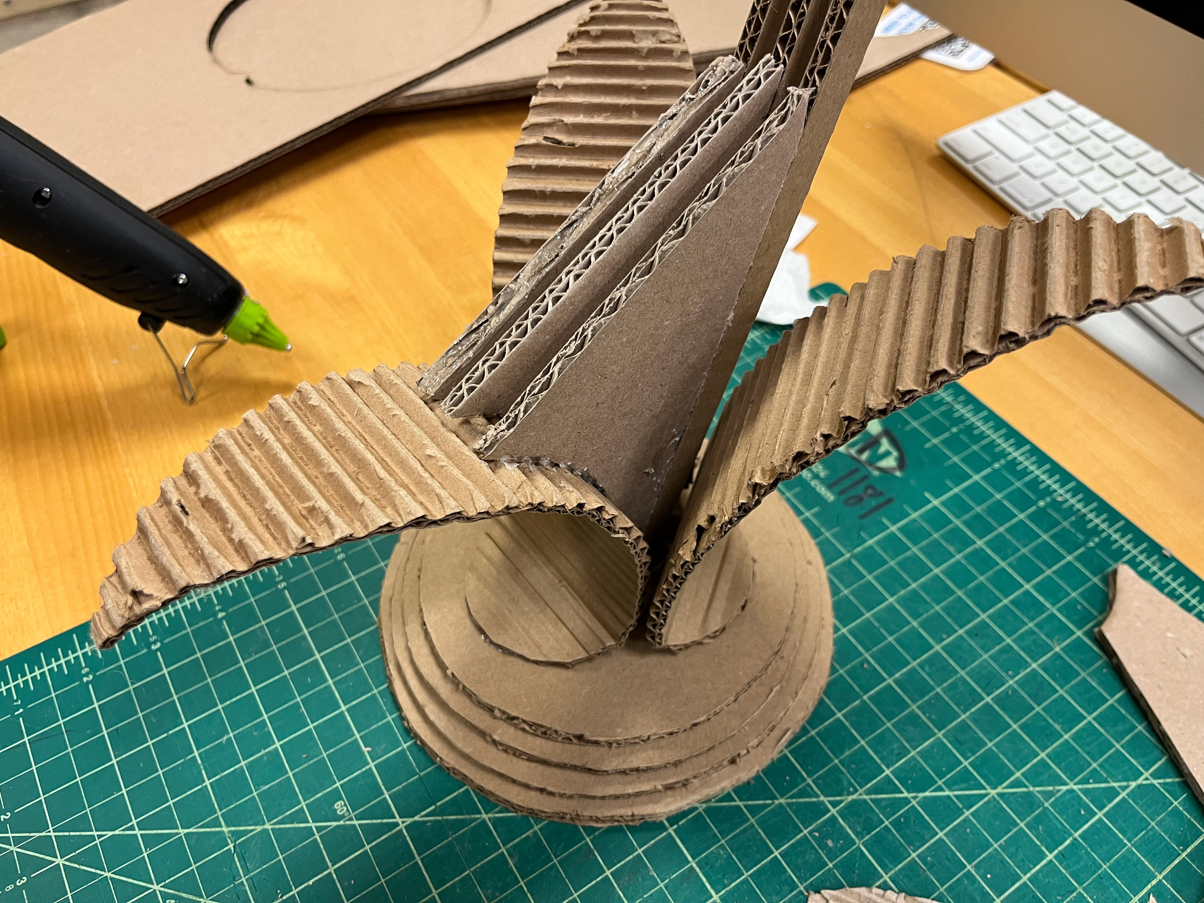 Additional supports to help balance out weight