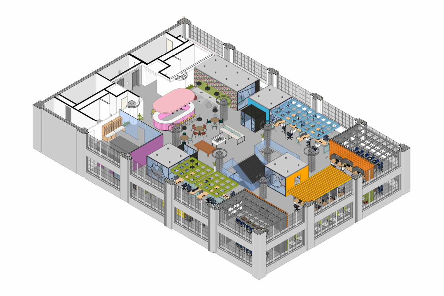 Axonometric View: Level 7