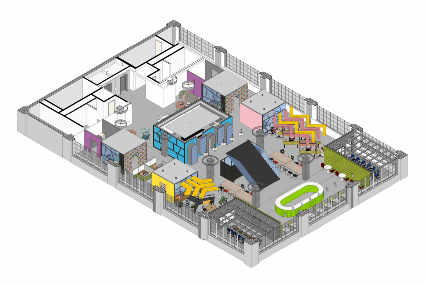 Axonometric View: Level 6