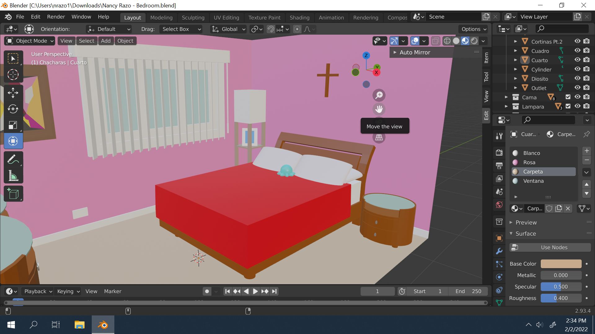 Screenshot: Perspective View (Northeast)