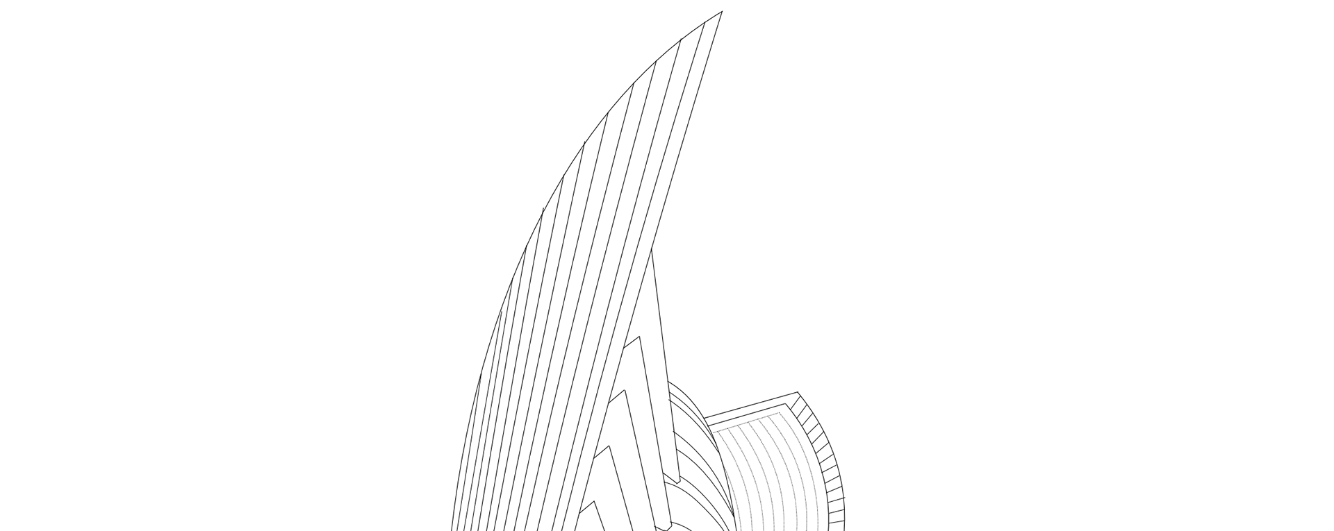 4”x10” Line Drawing 1