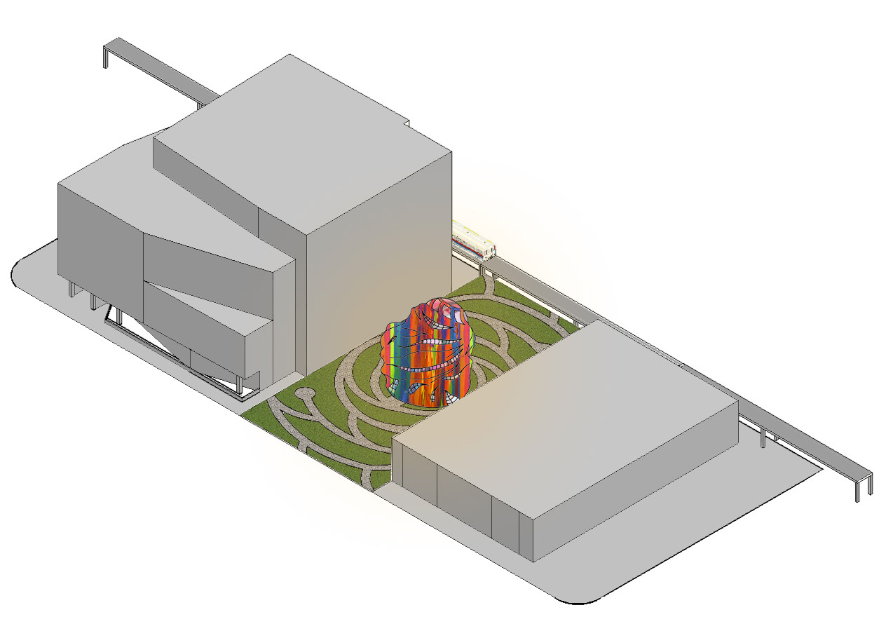Rendered Axonometric Site Plan