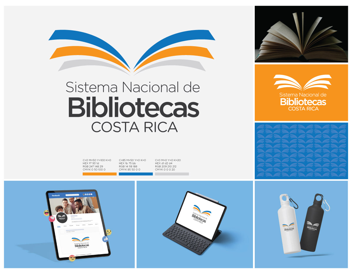 Diseño de logo para Sistema Nacional de Bibliotecas Costa Rica