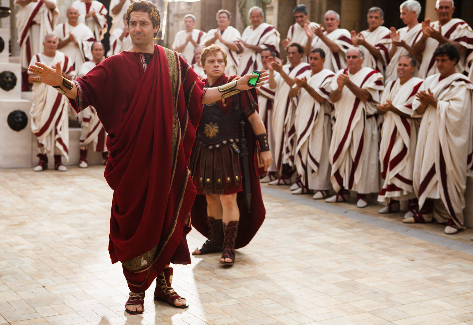 Julius Caesar and Cleopatra - Client: TIM - Agency: Santo - Featuring: Neri Marcore', Bianca Balti and Marco Marzocca