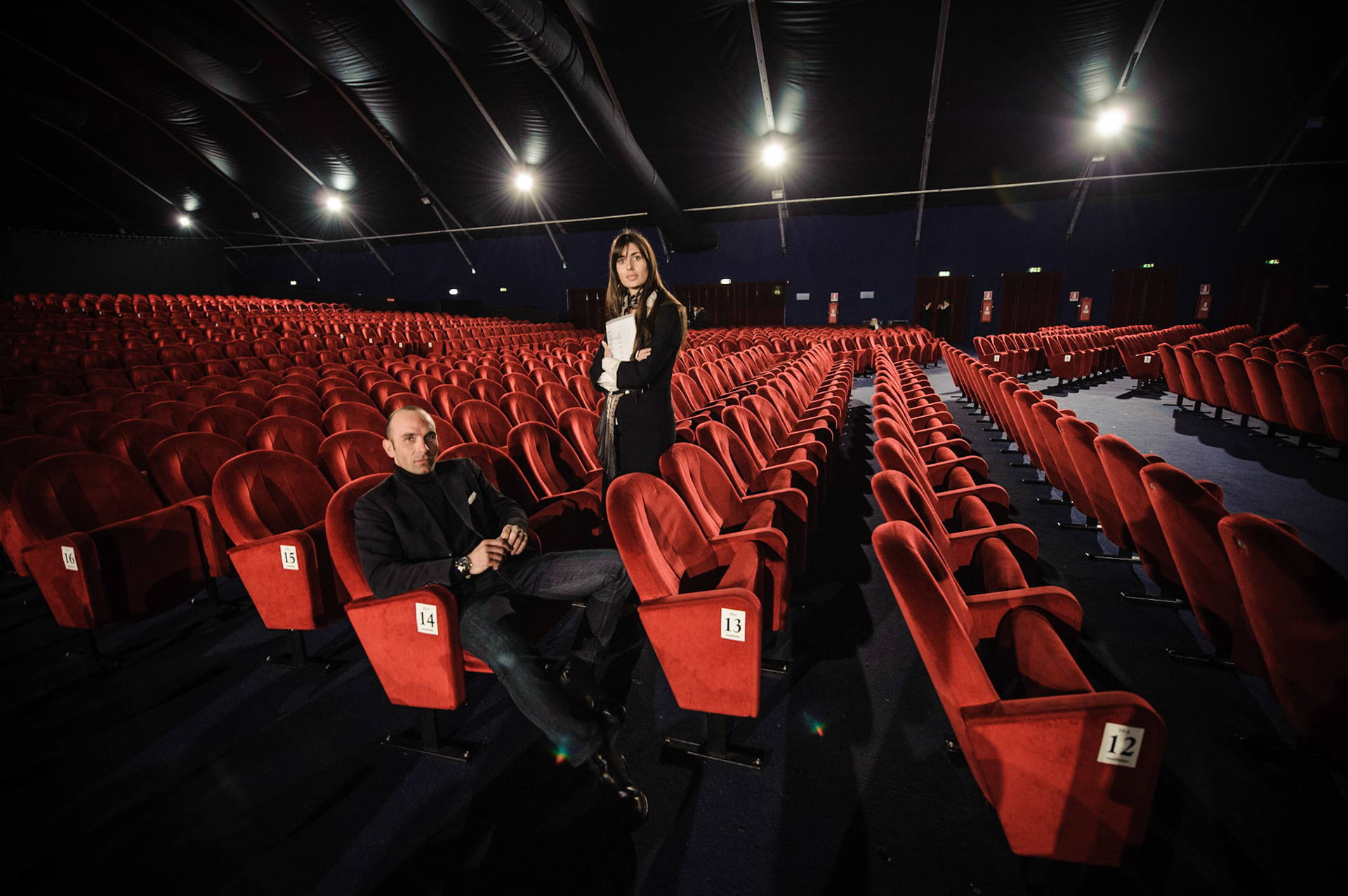 Daniele Conforto  and his assistant, COO of Buddy Events - Rome