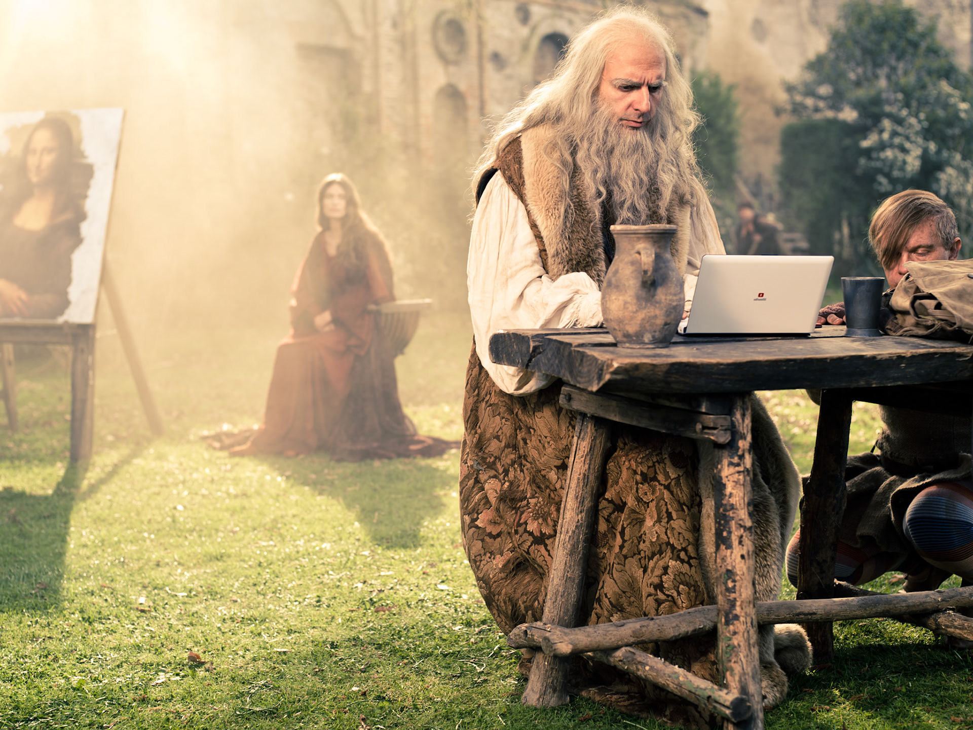 Leonardo da Vinci -Client: TIM - Agency: Santo - Featuring: Neri Marcore', Bianca Balti and Marco Marzocca