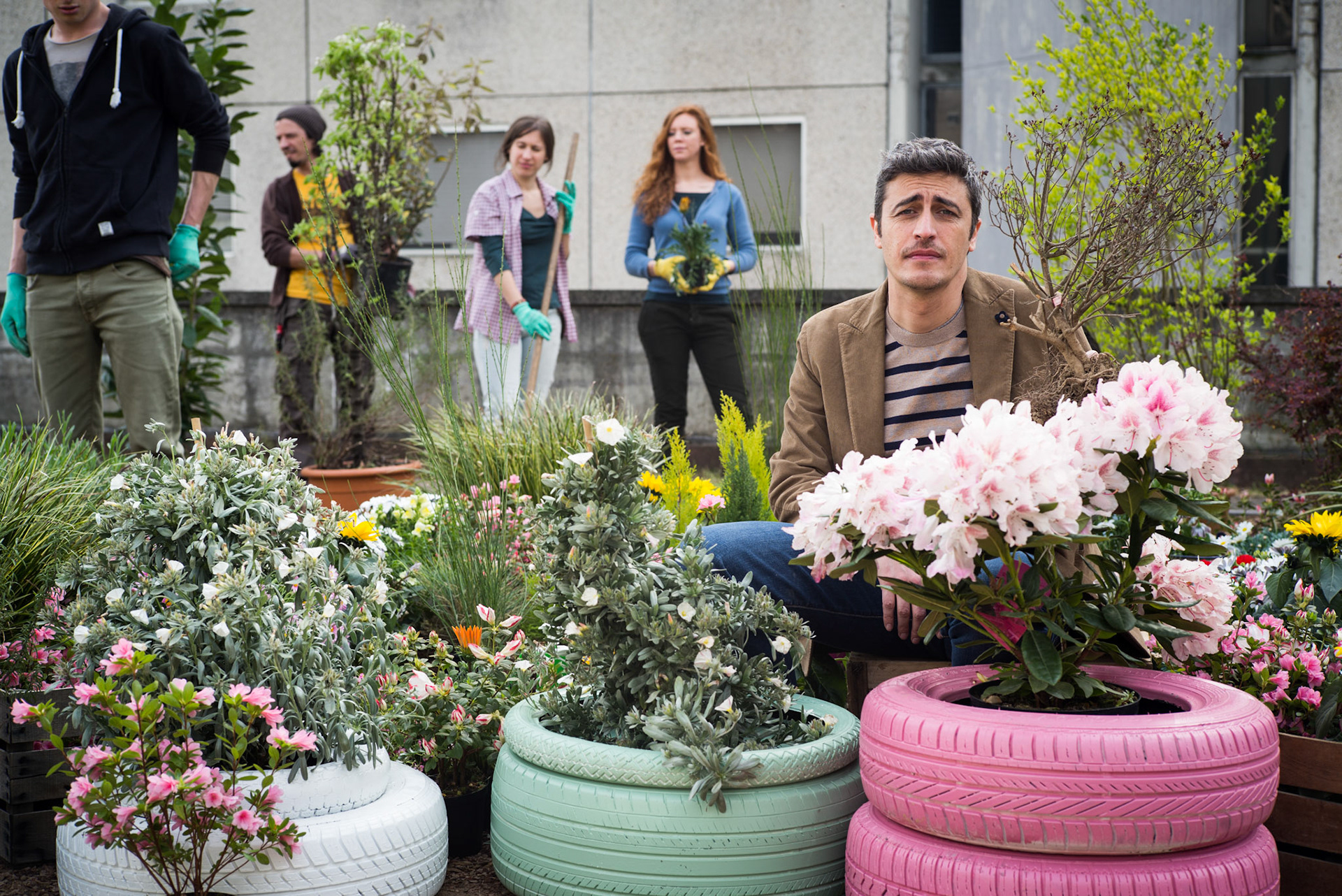 TIM Campaign 2014 featuring Pif. The passions of the Italians. Guerilla Gardening. Agency: Leagas Delaney Client: TIM