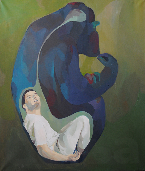 "Twist", 120x130, oil on canvas