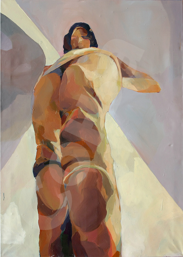 ''Up hill", 100x140, oil on canvas