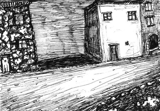 "Lücke" ink on paper 2018