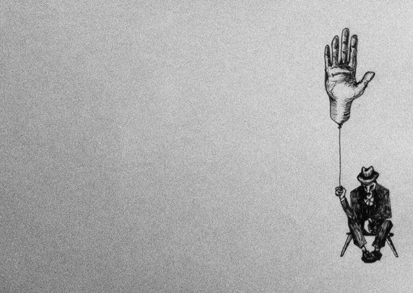 "Dastak" ink on paper 2016
