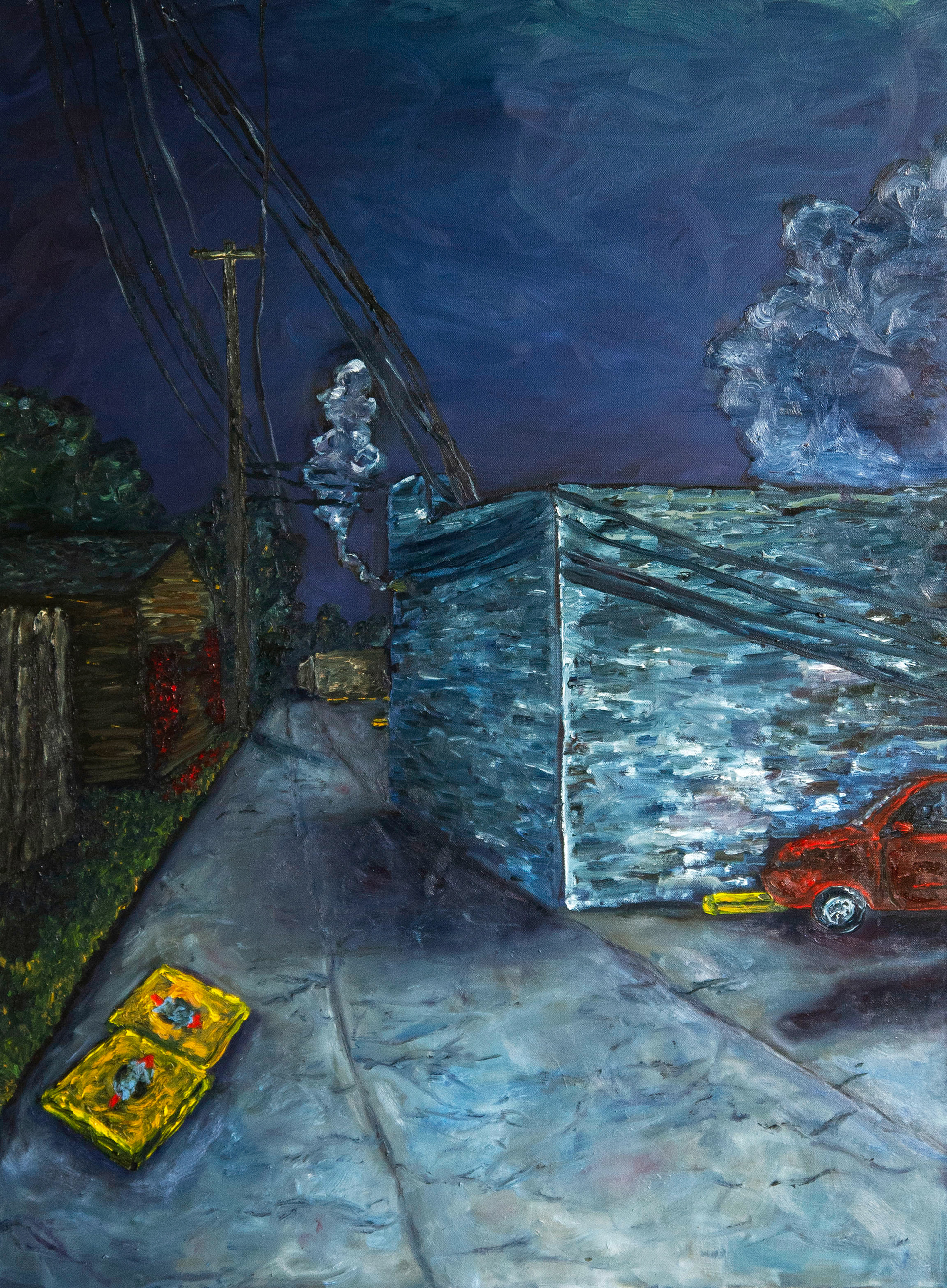 𝘊𝘶𝘳𝘣, 2020, oil on canvas, 30 x 40"