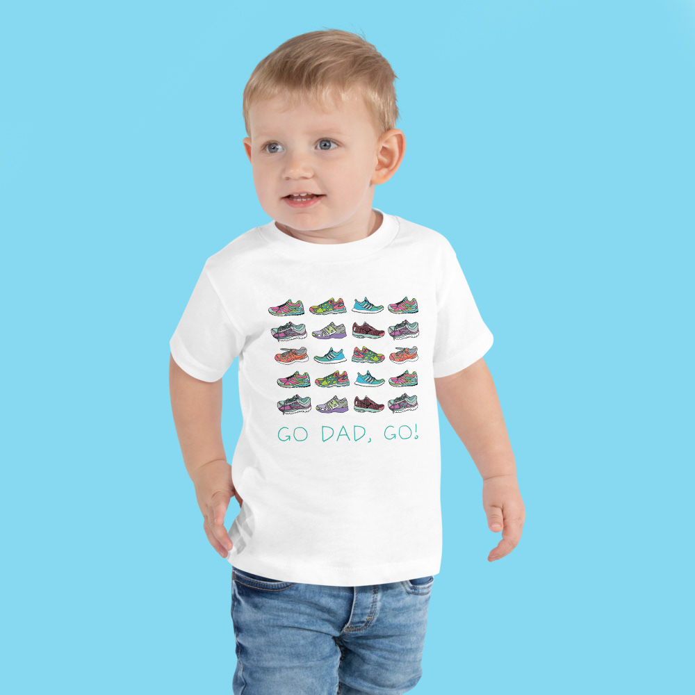 Illustrated & Designed Toddler Cheering Tee