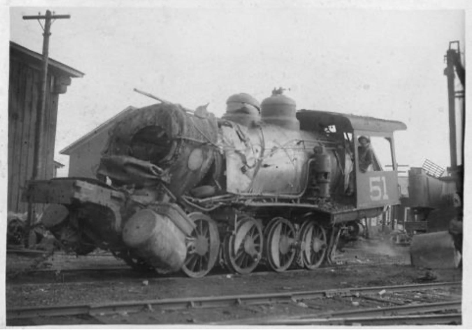 Sabotaged train at Madera, Chihuahua, c.1910 by Gertrude Fitzgerald © C. L. Sonnichsen Special Collections Department, University of Texas at El Paso Library