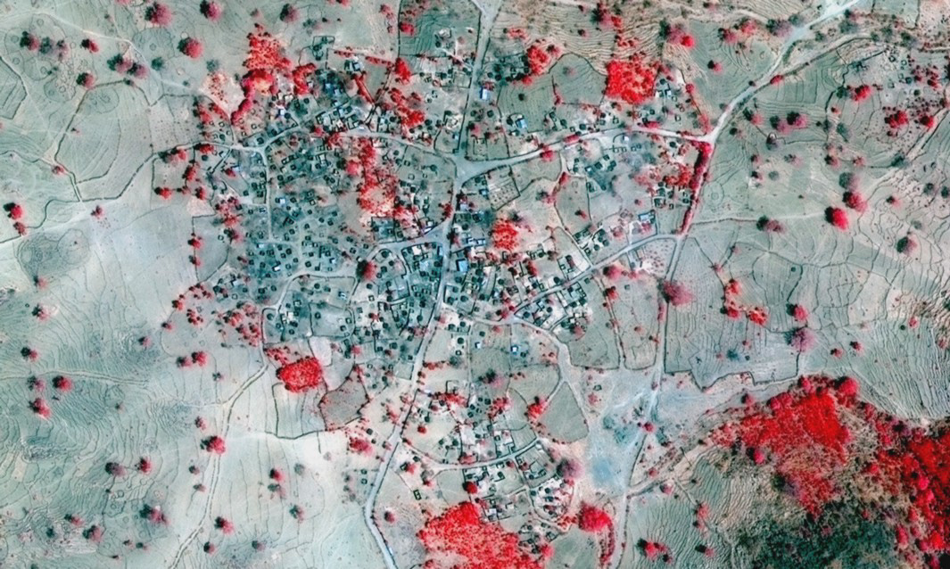 Digital Globe inc, Aerial view of Darfur, from the Amnesty International campaign 'Decode Darfur', c.2016 © Digital Globe / Amnesty International