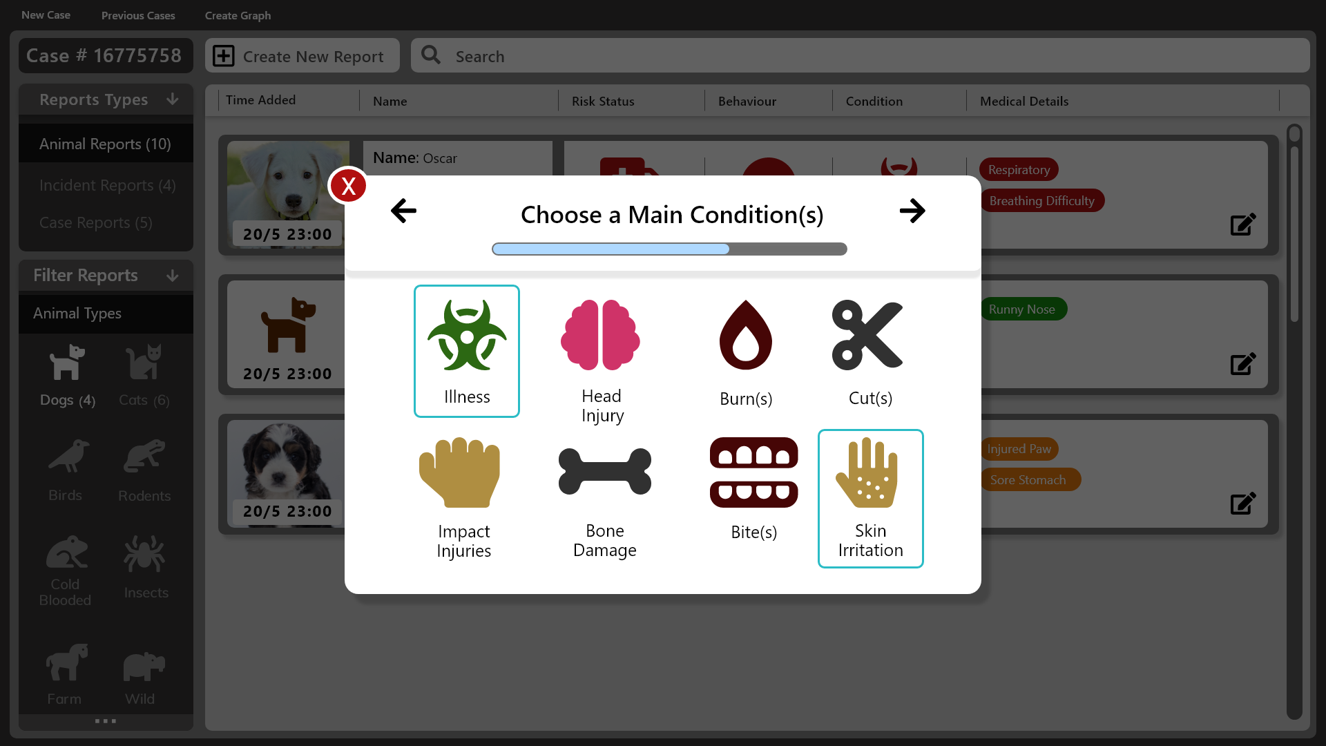 Choose a Main Condition(s) - Active 2