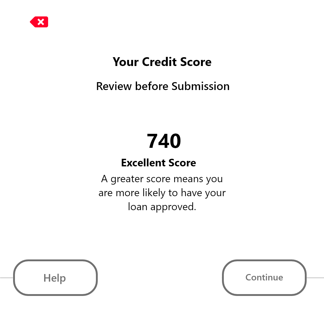 Credit Score Screen