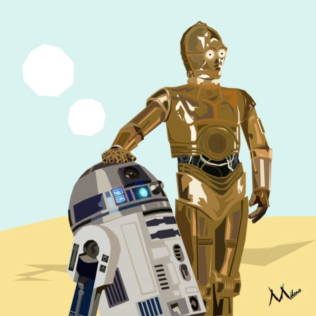 R2-D2 AND C3-P0