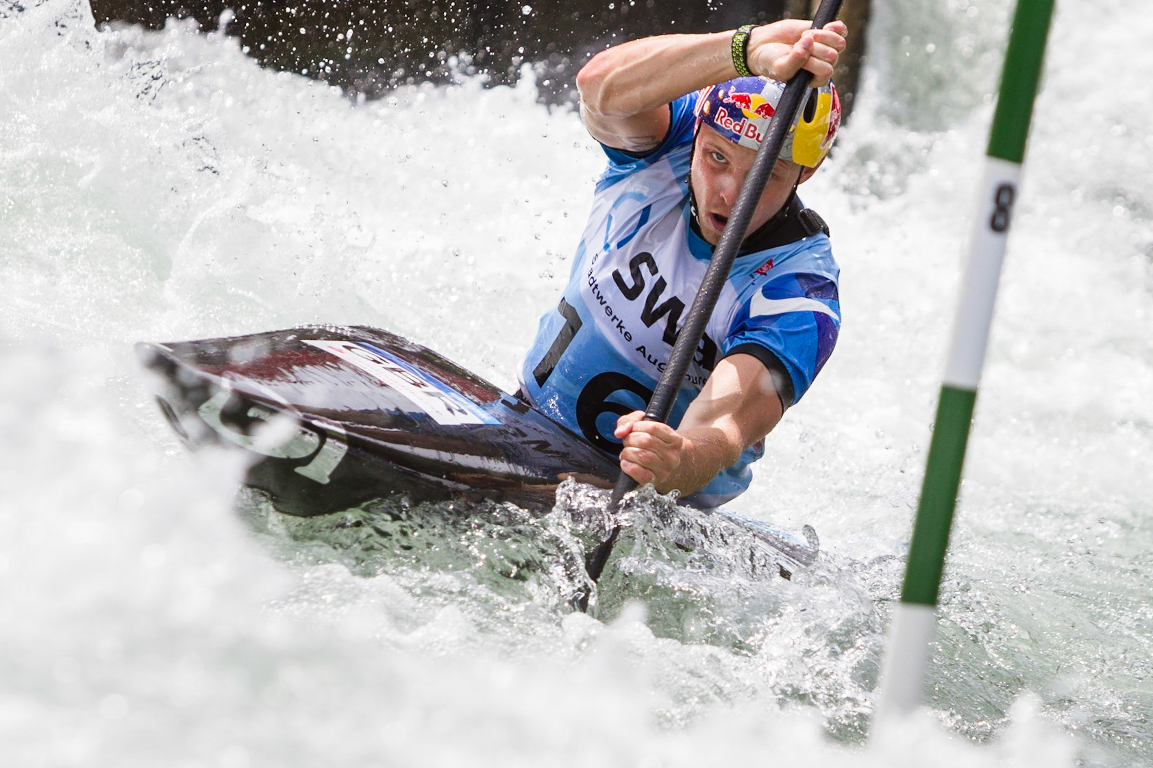 Joe Clarke, Kanuslalom Weltcup in Augsburg