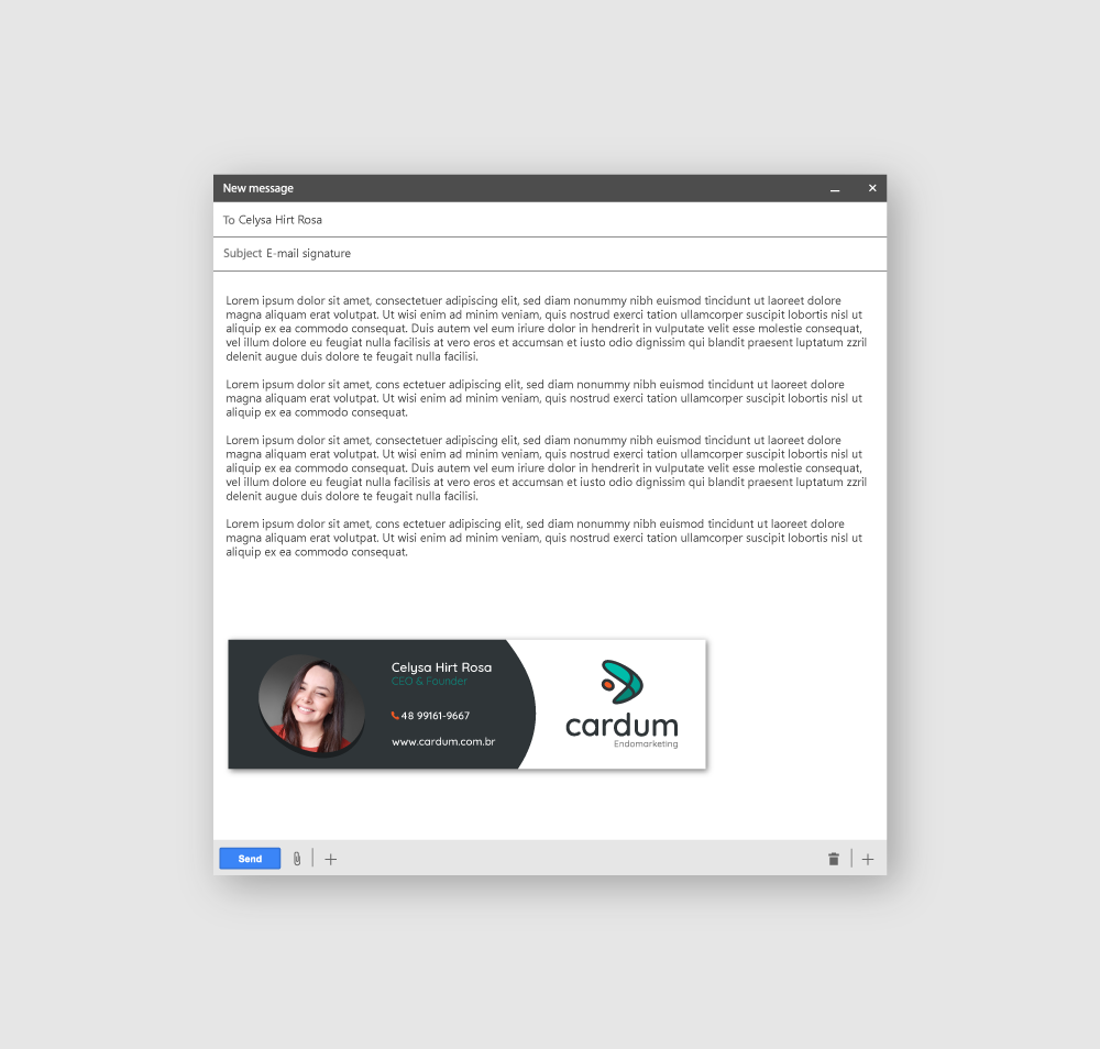 Assinatura de e-mail