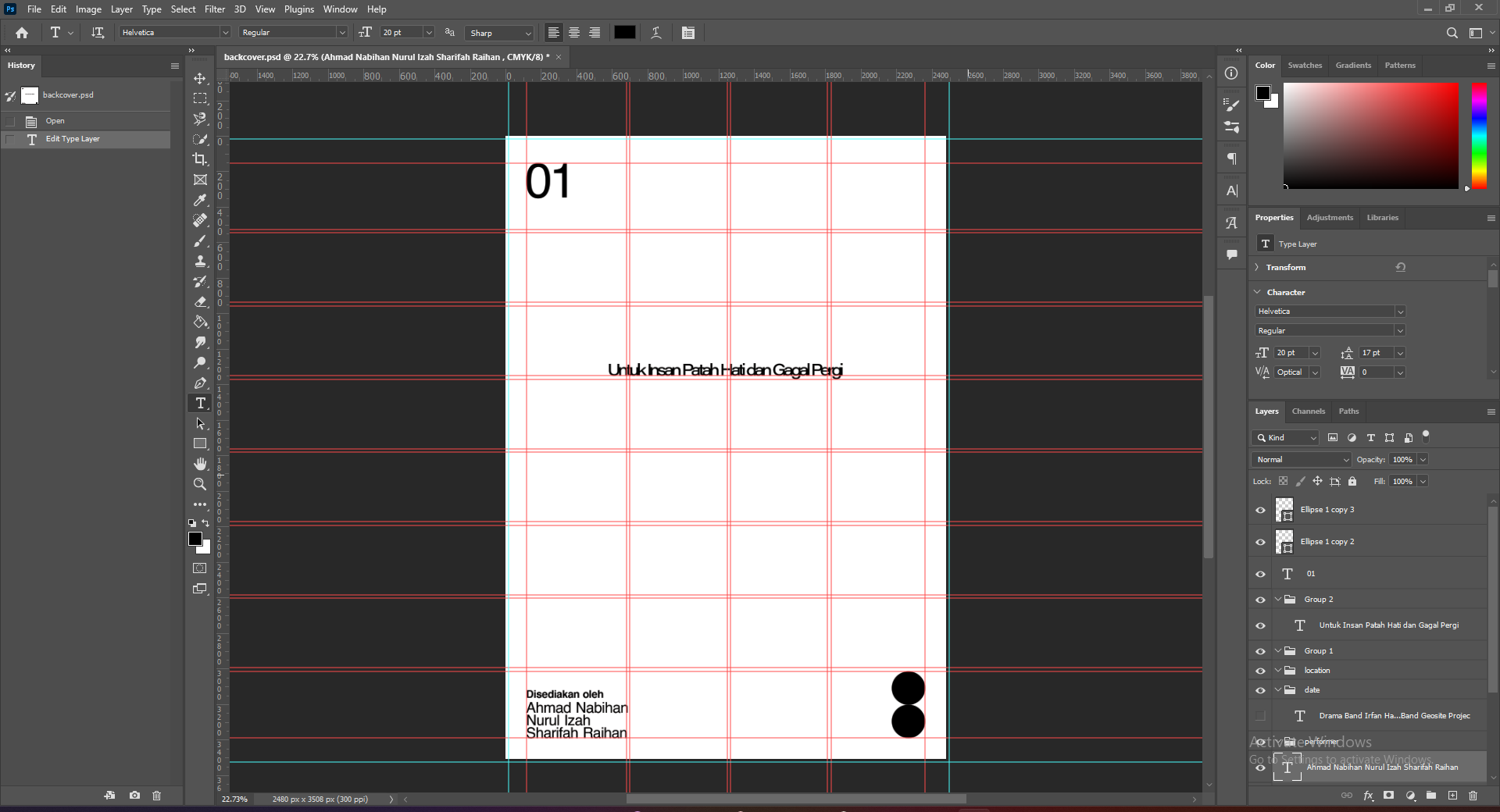 also the back page