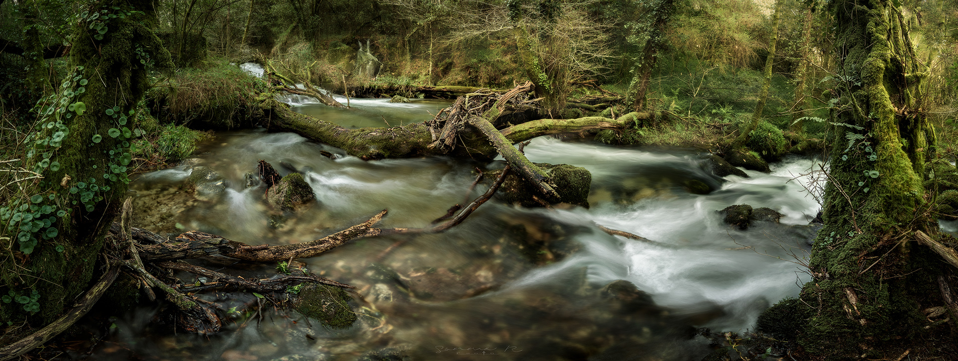 Panorámica en el Riachuelo de Roxos