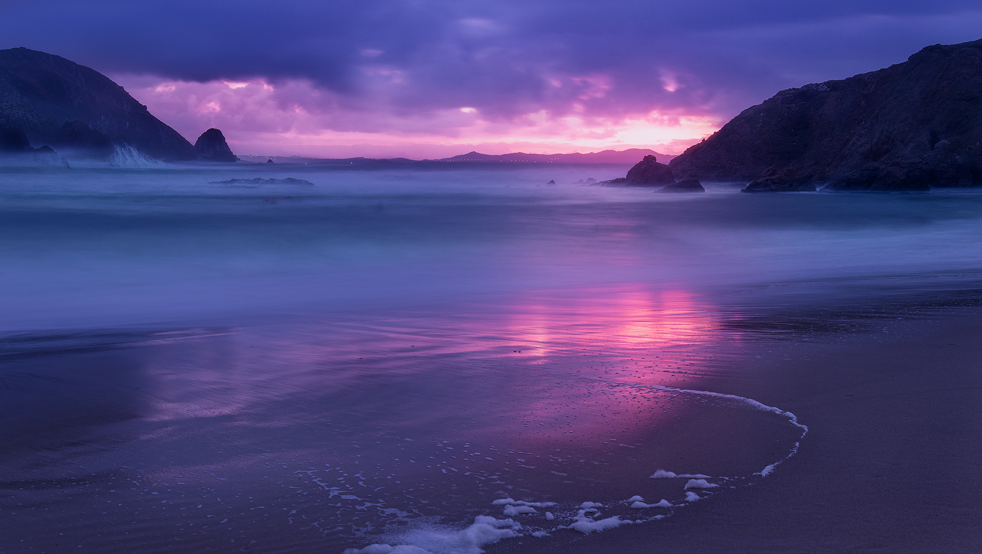 Puestade Sol desde la playa de los Botes