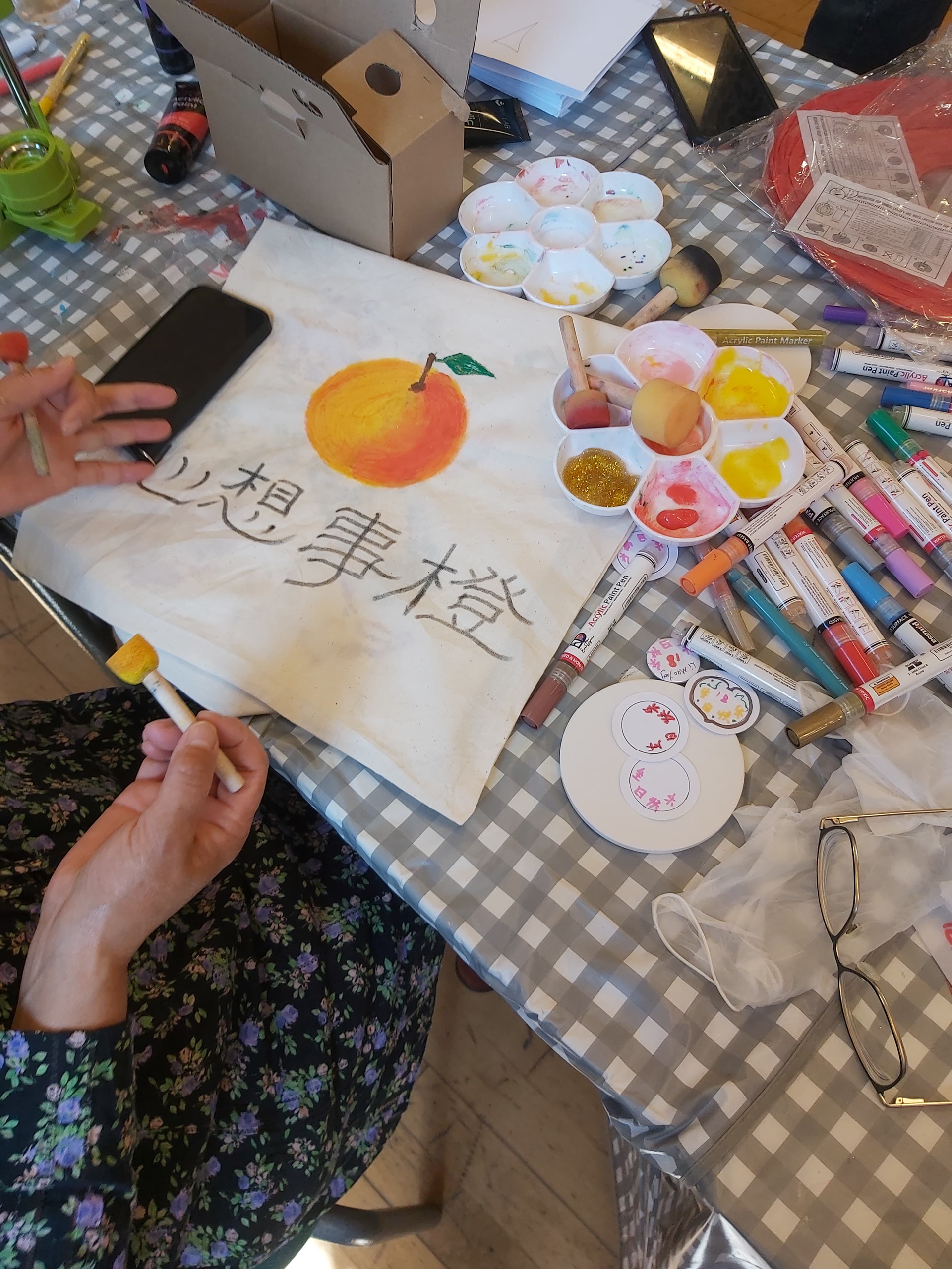 Painting on fabric