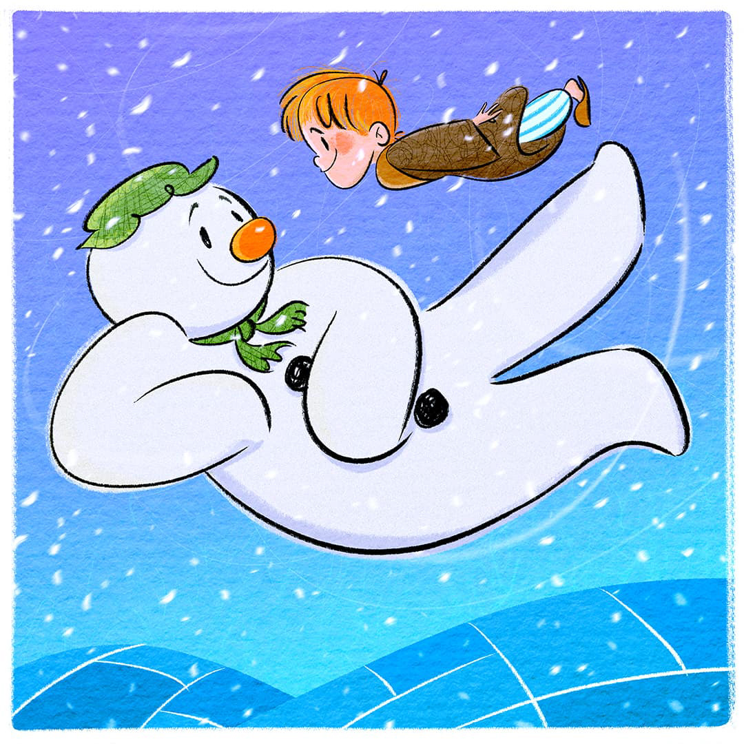 Pencil Casey Illustration - The Snowman