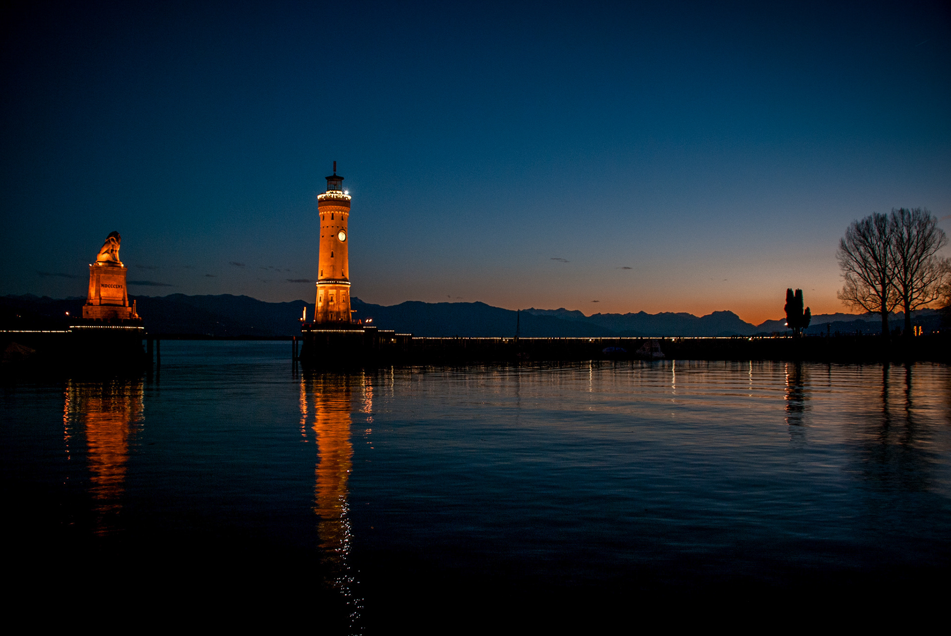Veronika Rauch - Abendstimmung in Lindau am See