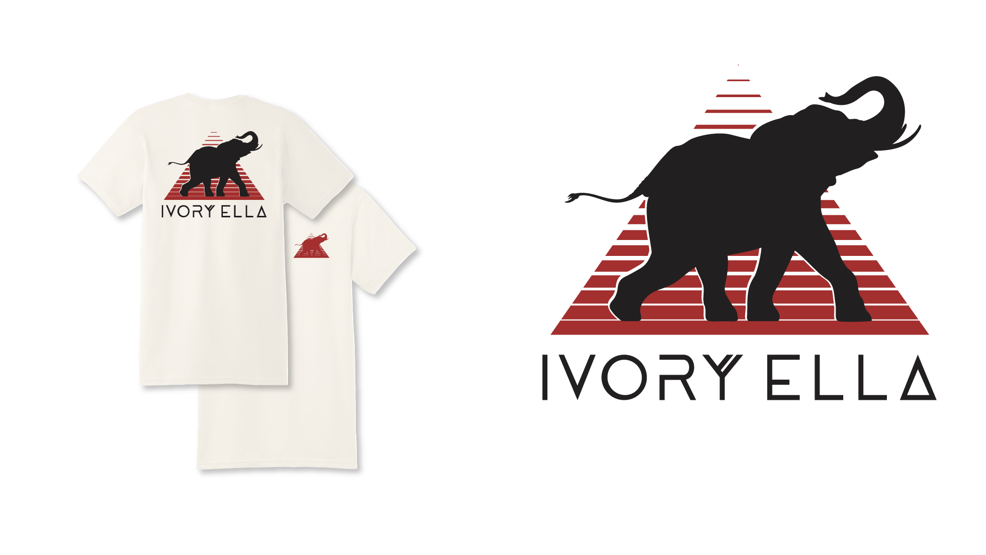 Ivory Ella Elephant profile t-shirt