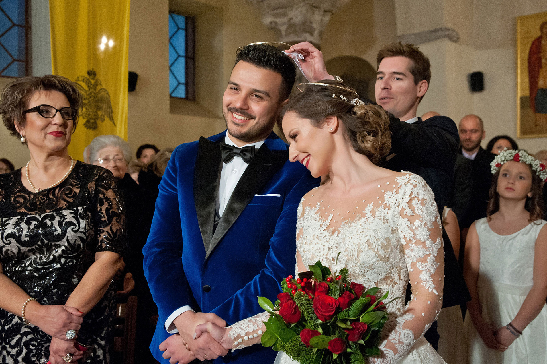 Στέψη ζευγαριού σε ορθόδοξο γάμο, Crowning ceremony in an Orthodox wedding