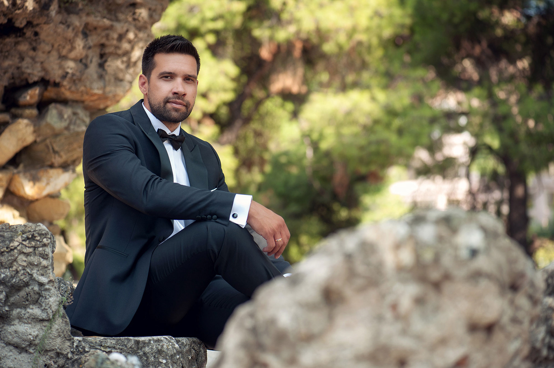 πορτραίτο γαμπρού σε next day φωτογράφιση στη θεσσαλονίκη , Groom portrait in a next day photoshoot in Thessaloniki
